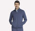 The Hoodless Hoodie Ottoman Jacket, BLUE / RED, swatch