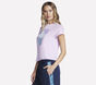 Uno Classic Fit Flower Tee, BLANC / VIOLET, large image number 2