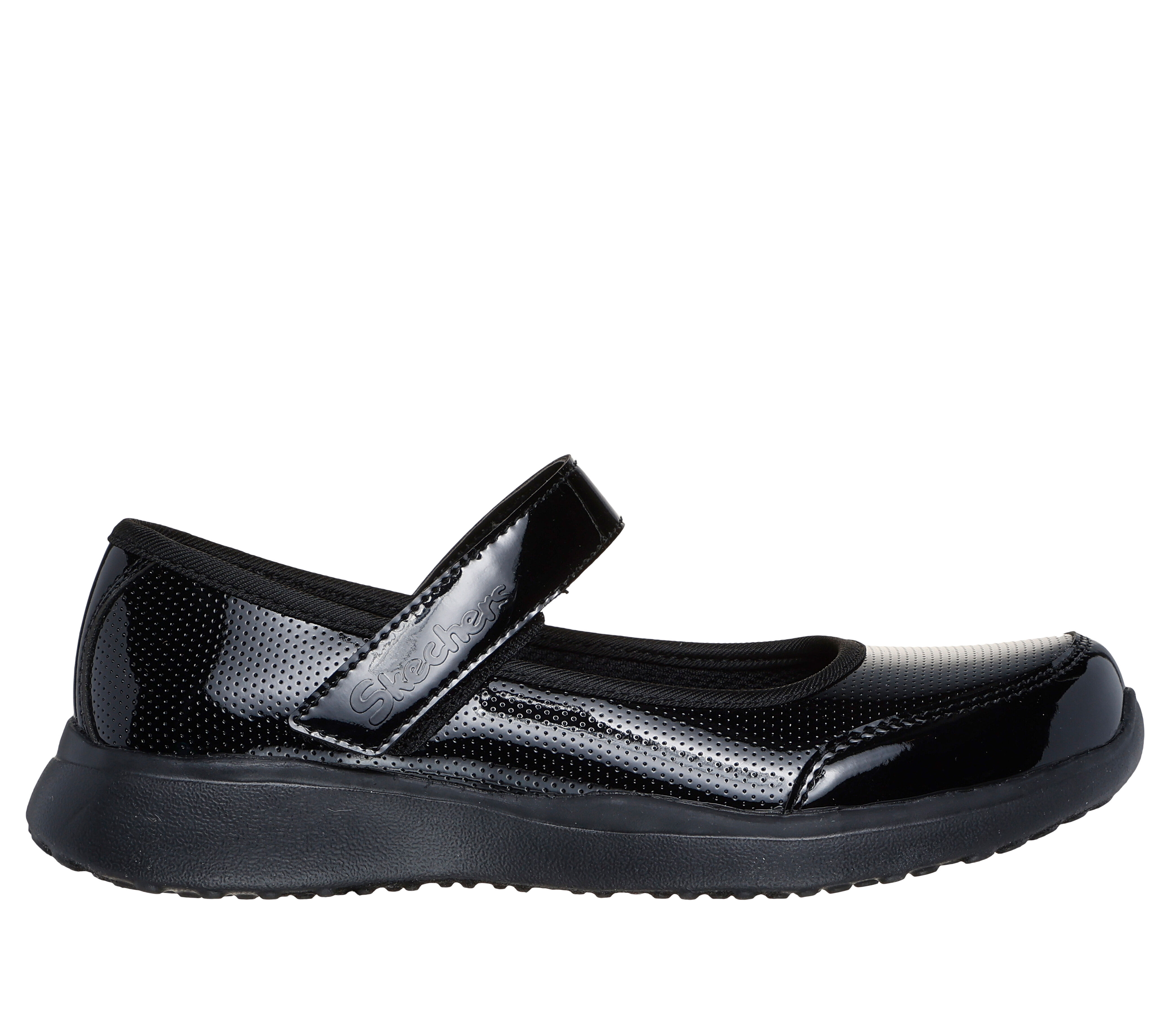 Girls all black school shoes deals