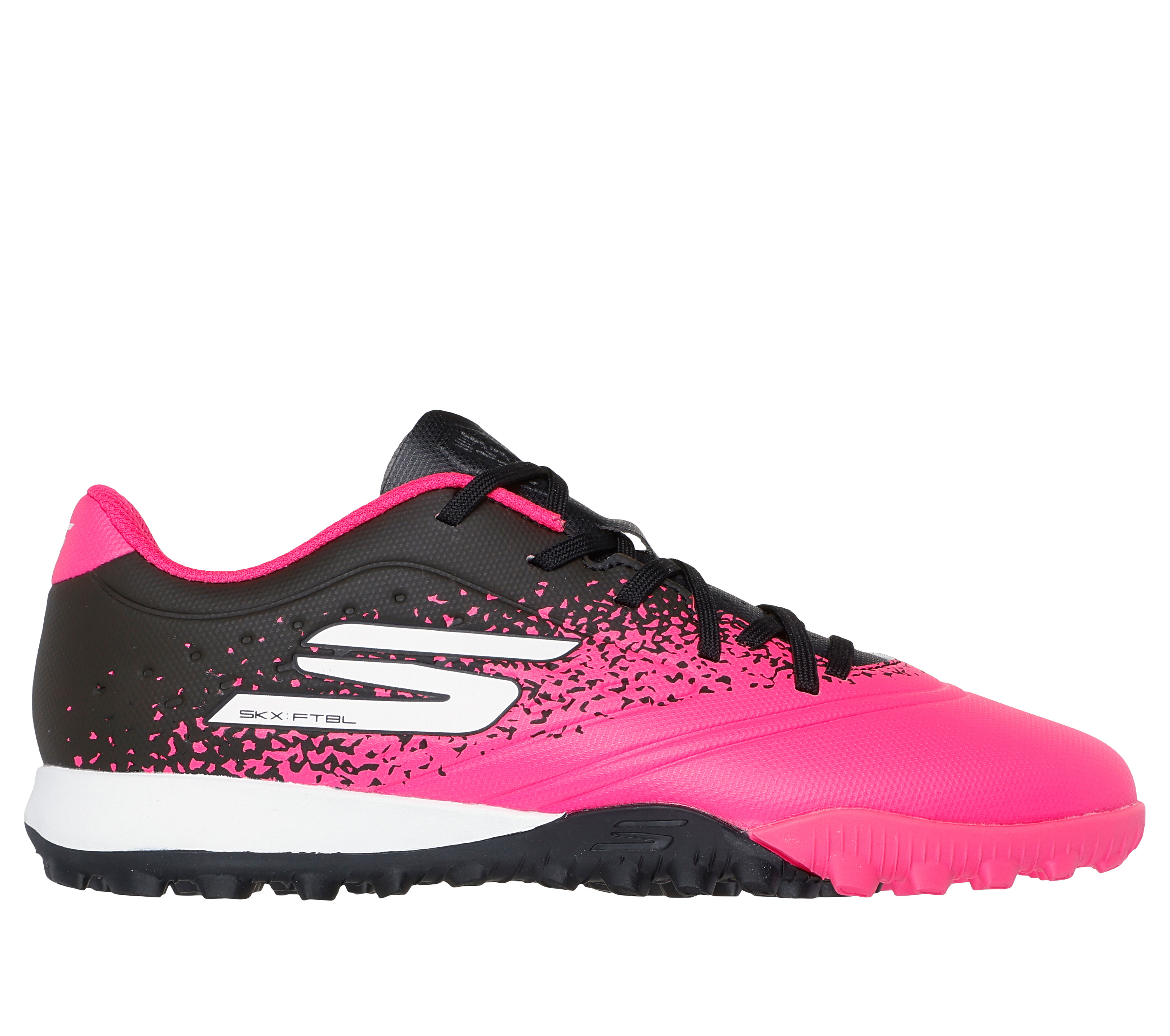 Skechers Razor 1.5 Jr Youth TF Sneaker in Black Pink Size 3.0 Medium Width