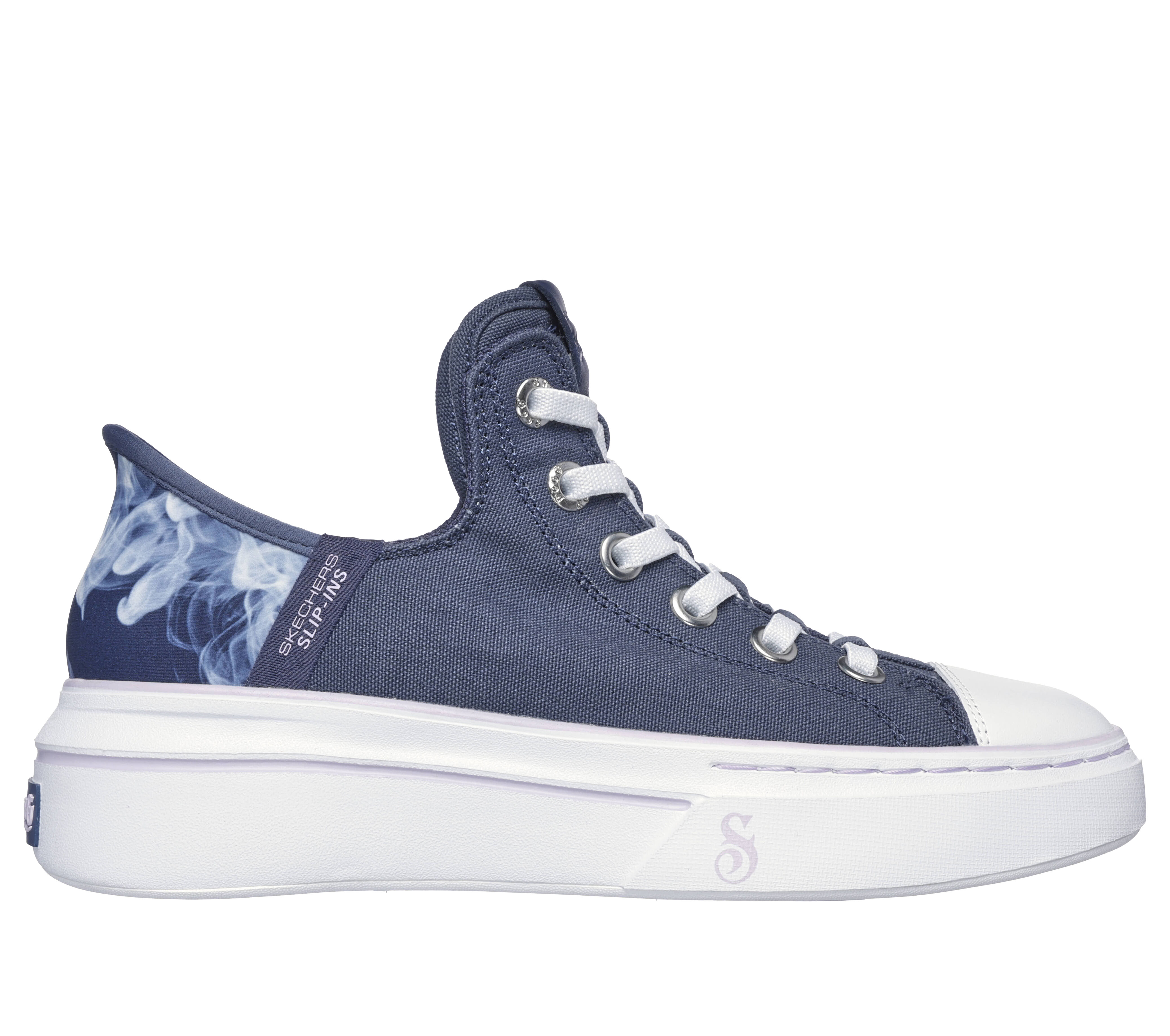 White canvas skechers cheap
