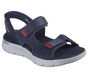 Skechers Slip-ins: GO WALK Flex SD - Easy Entry, NAVY / RED, large image number 4