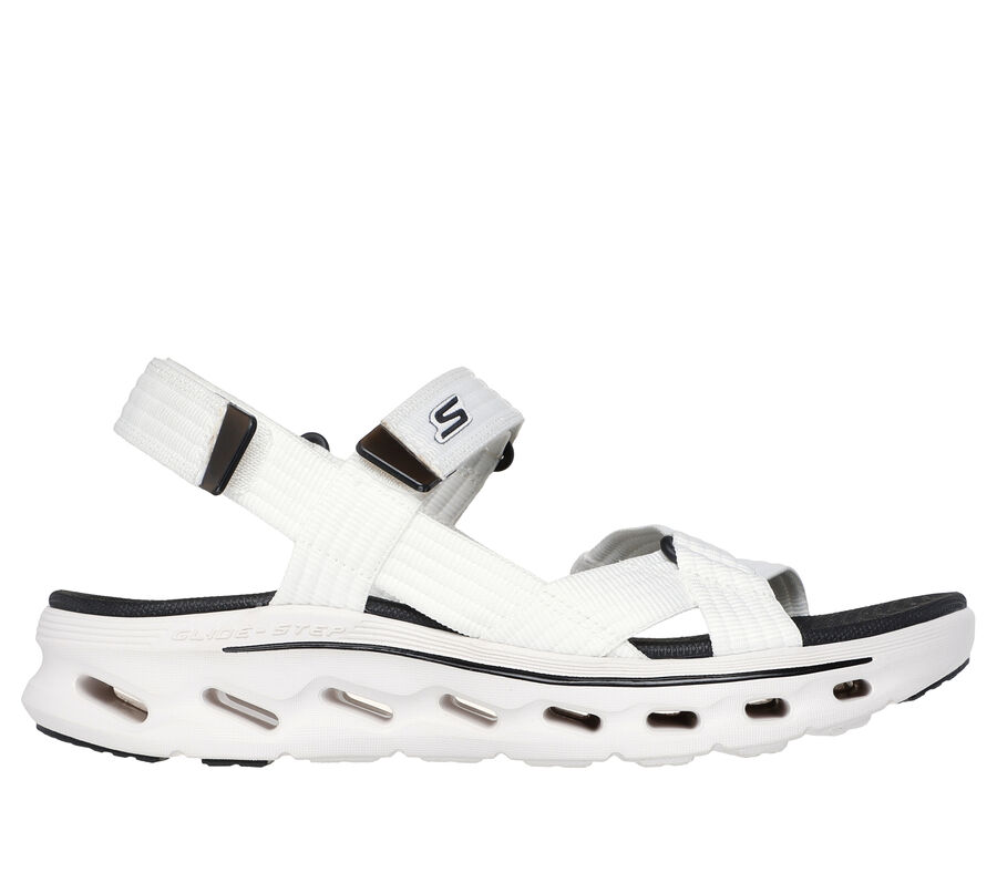 GO WALK Glide-Step 2.0 Sandal - Camden, WHITE / BLACK, largeimage number 0