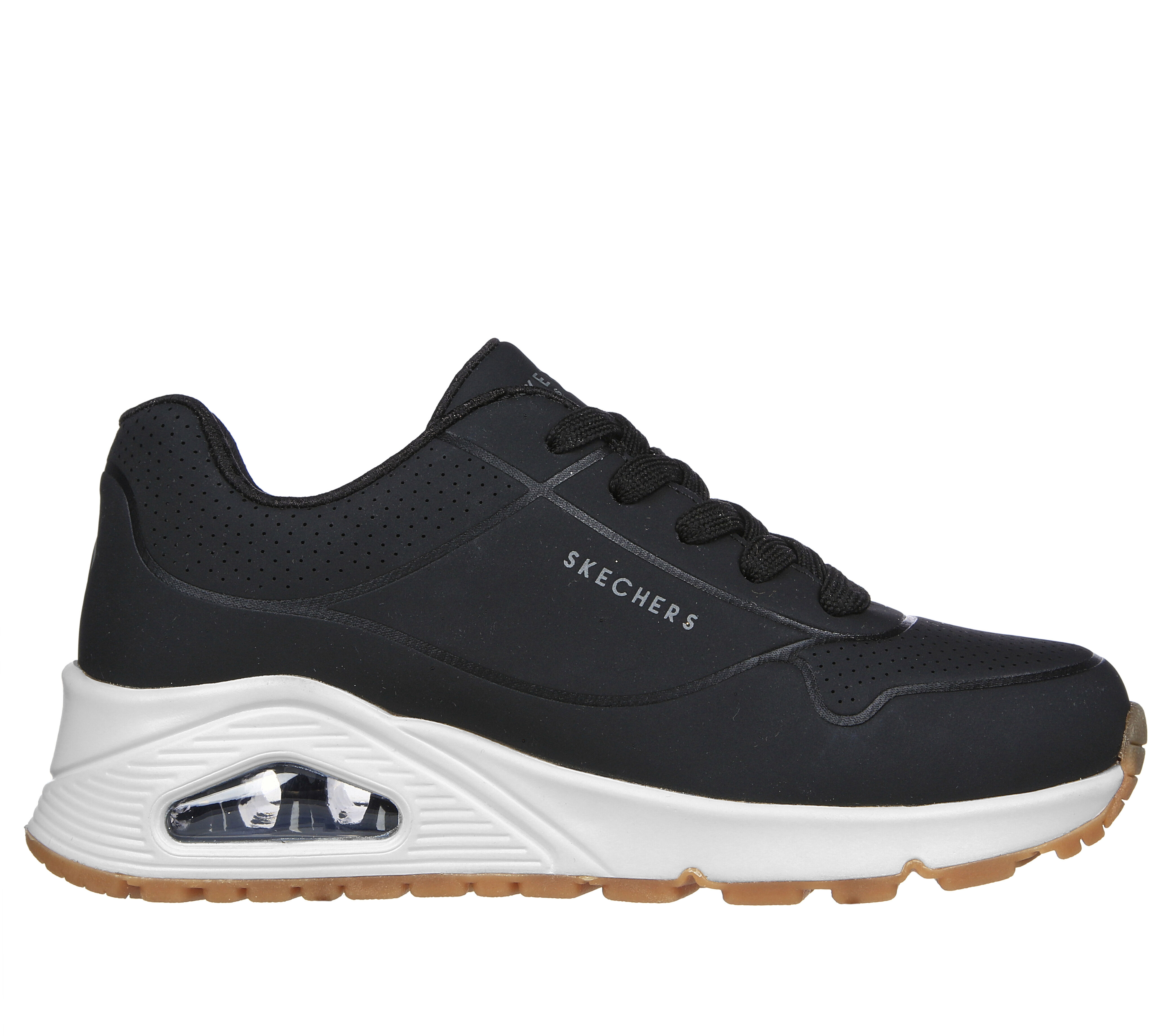 Skechers Girl s Uno Gen1 Sneaker in Black Size 11.0 Medium Width
