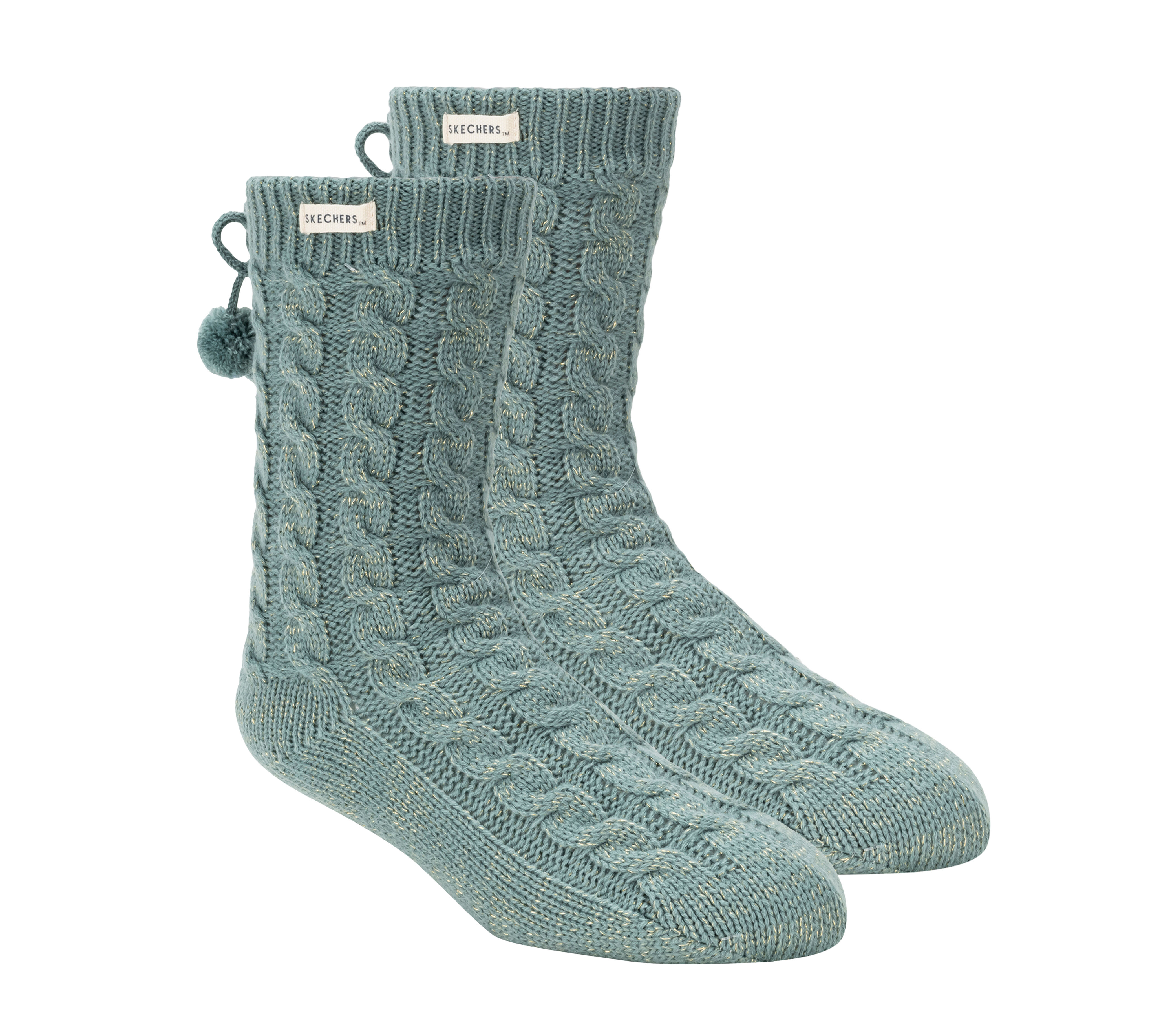 Fleece lined top boot socks