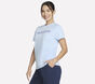 Gradient Short Sleeve Tee, BLANC / LAVANDE, large image number 2