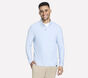 GO DRI All Day 1/4 Zip, WHITE / BLUE, large image number 0