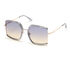 Modified Butterfly Semi-Rimless Sunglasses, BLUE, swatch