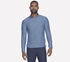 GO DRI All Day 1/4 Zip, BLEU / GRIS, swatch