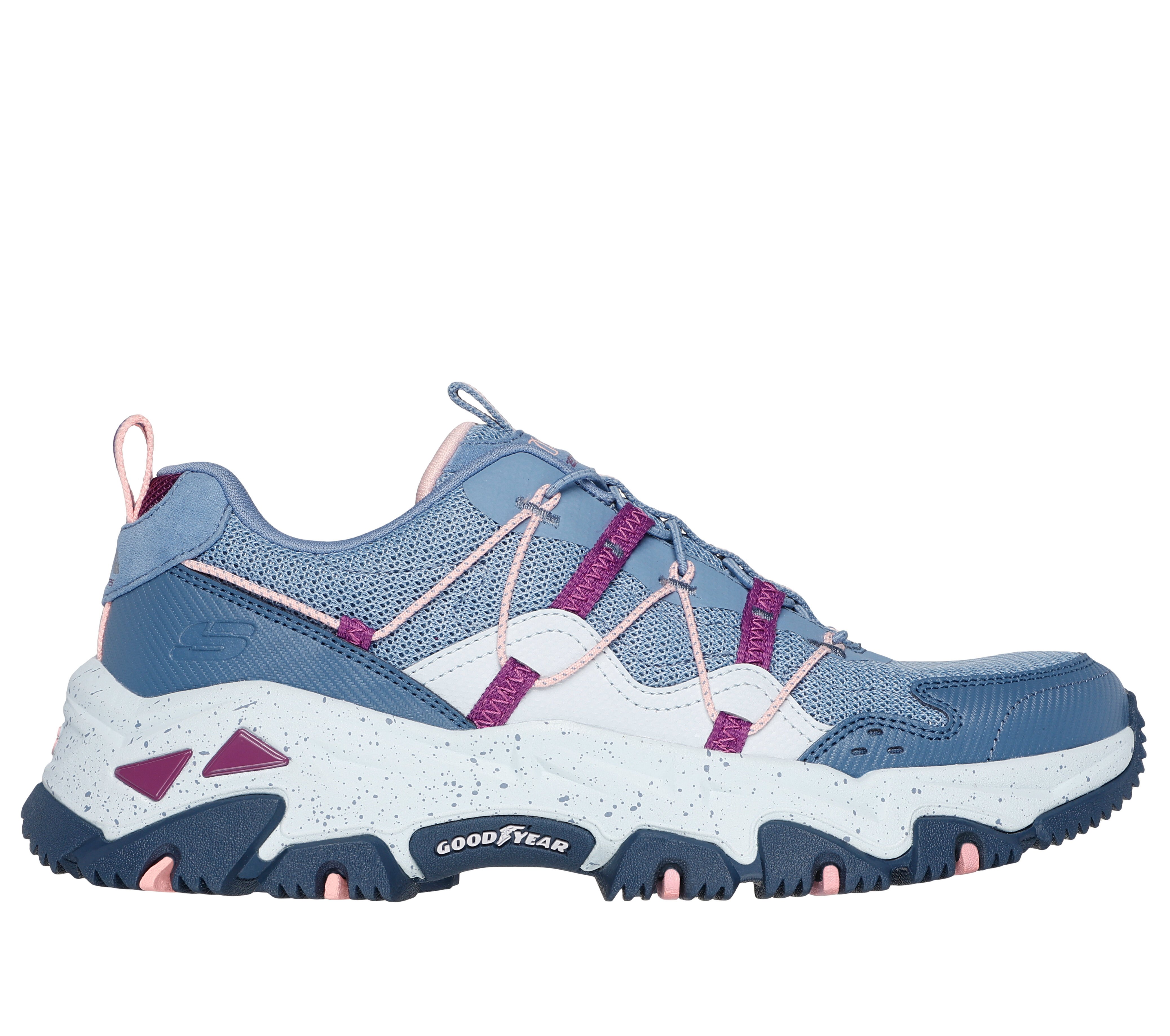 Skechers Women s D Lites Hiker Hillock Sneaker in Slate Pink Size 6.0 Medium Width