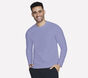 GO DRI All Day Long Sleeve Tee, PURPLE / WHITE / HOT PINK, large image number 0