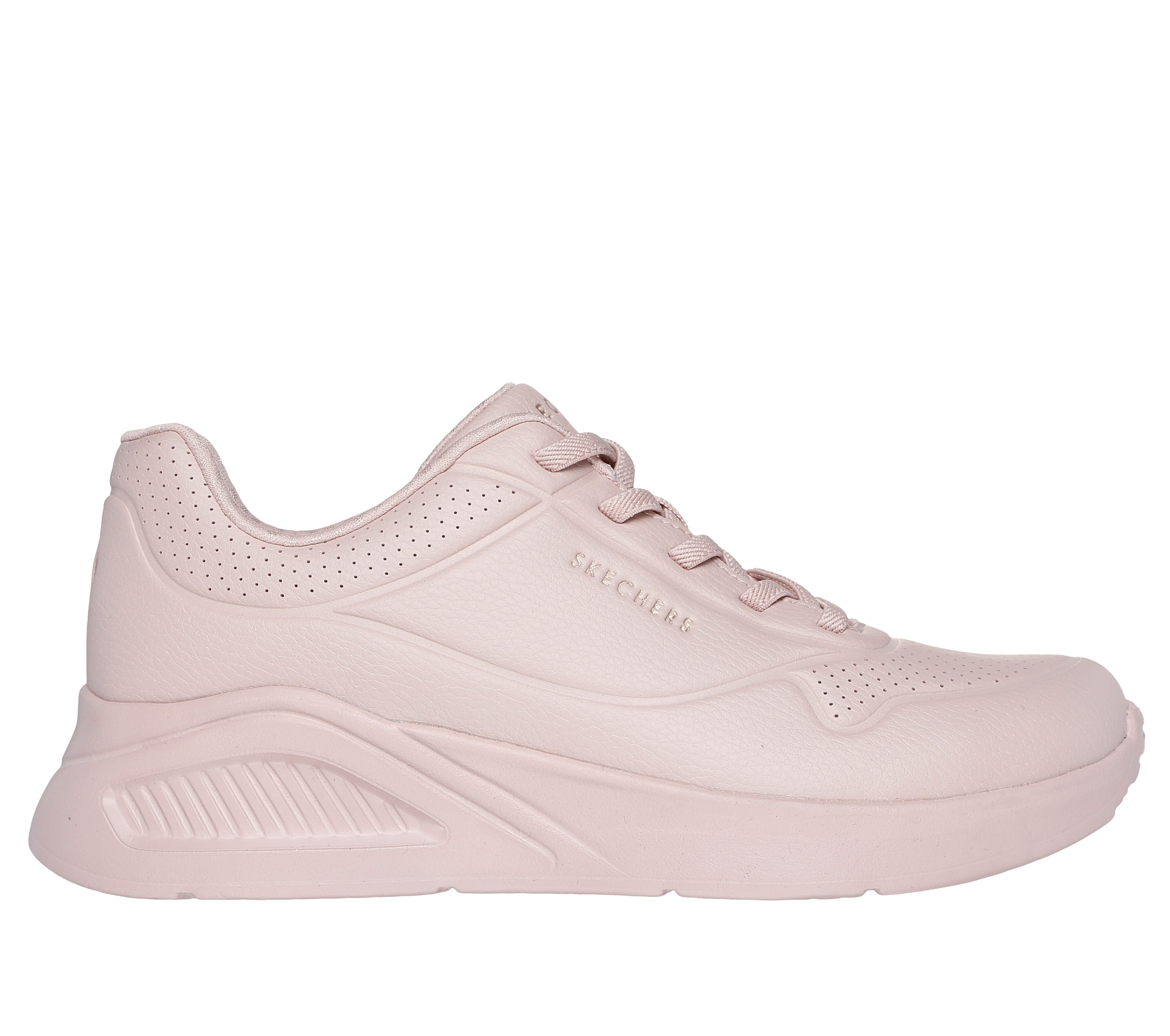 Skechers Women s Uno Lite Lite Work Sneaker in Blush Pink Size 7.5 Medium Width