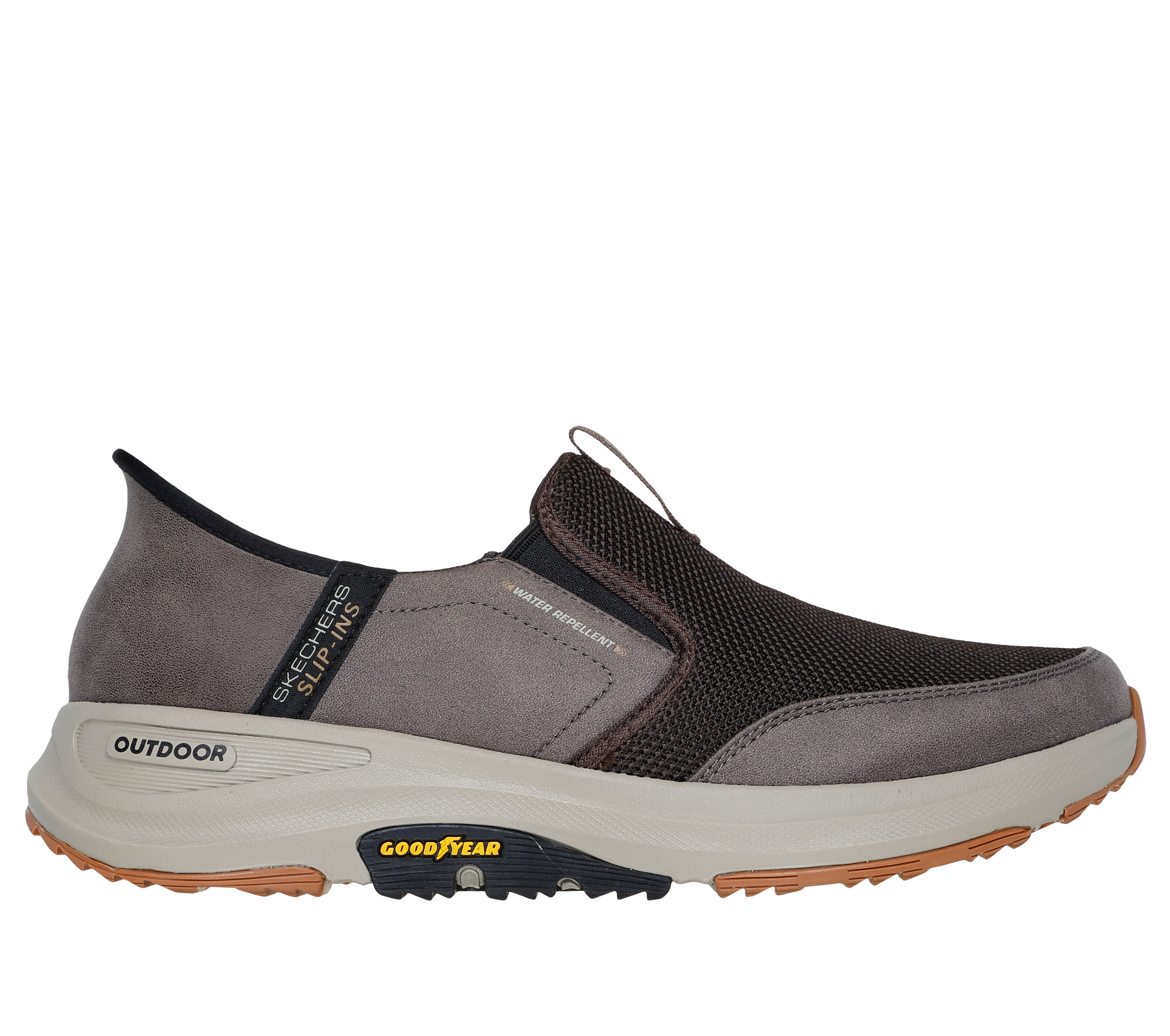 Skechers Men s Slip ins GO WALK Outdoor Andes II Slip On Shoes in Brown Size 10.0 Extra Wide