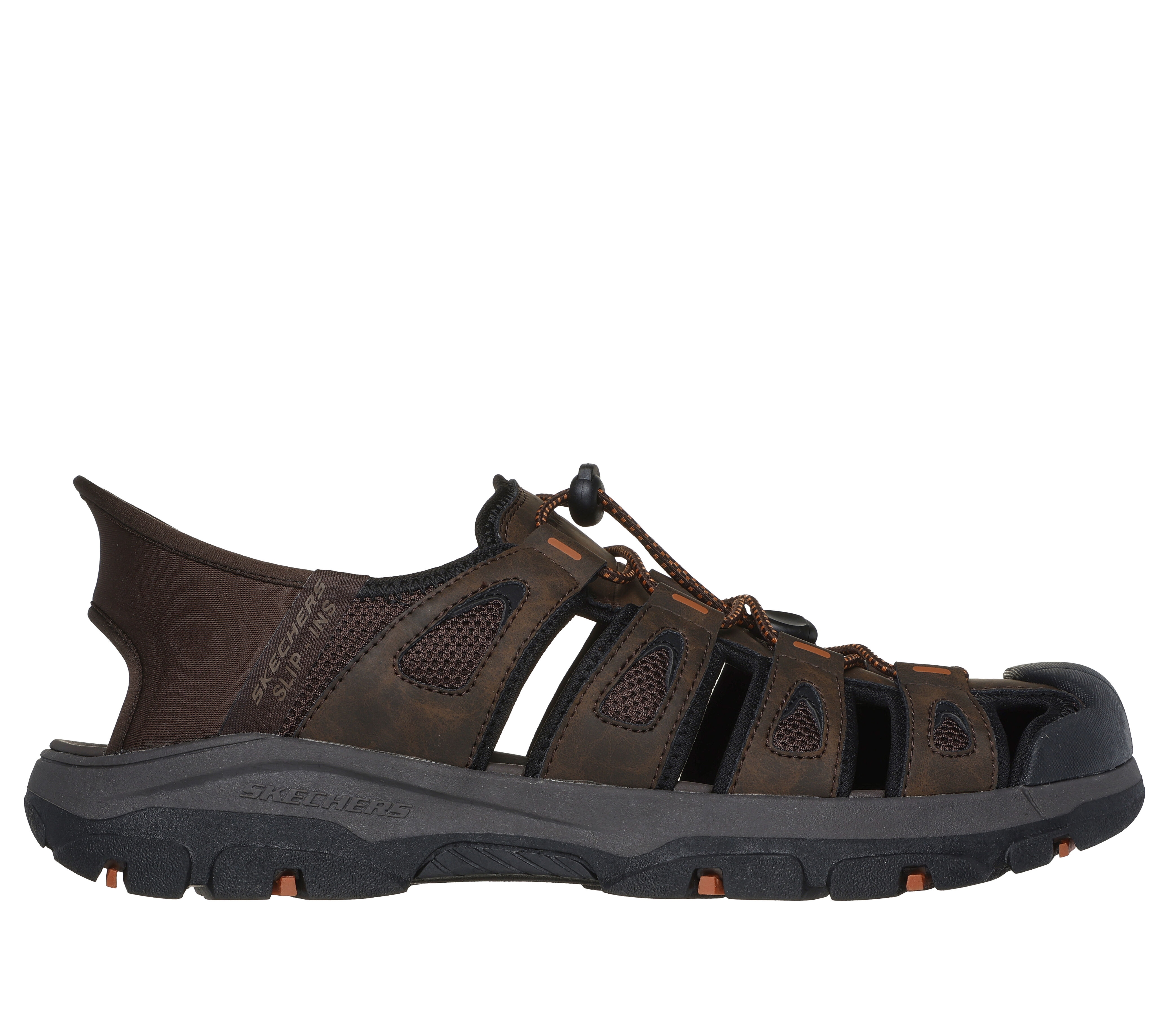Skechers sandals leather hotsell