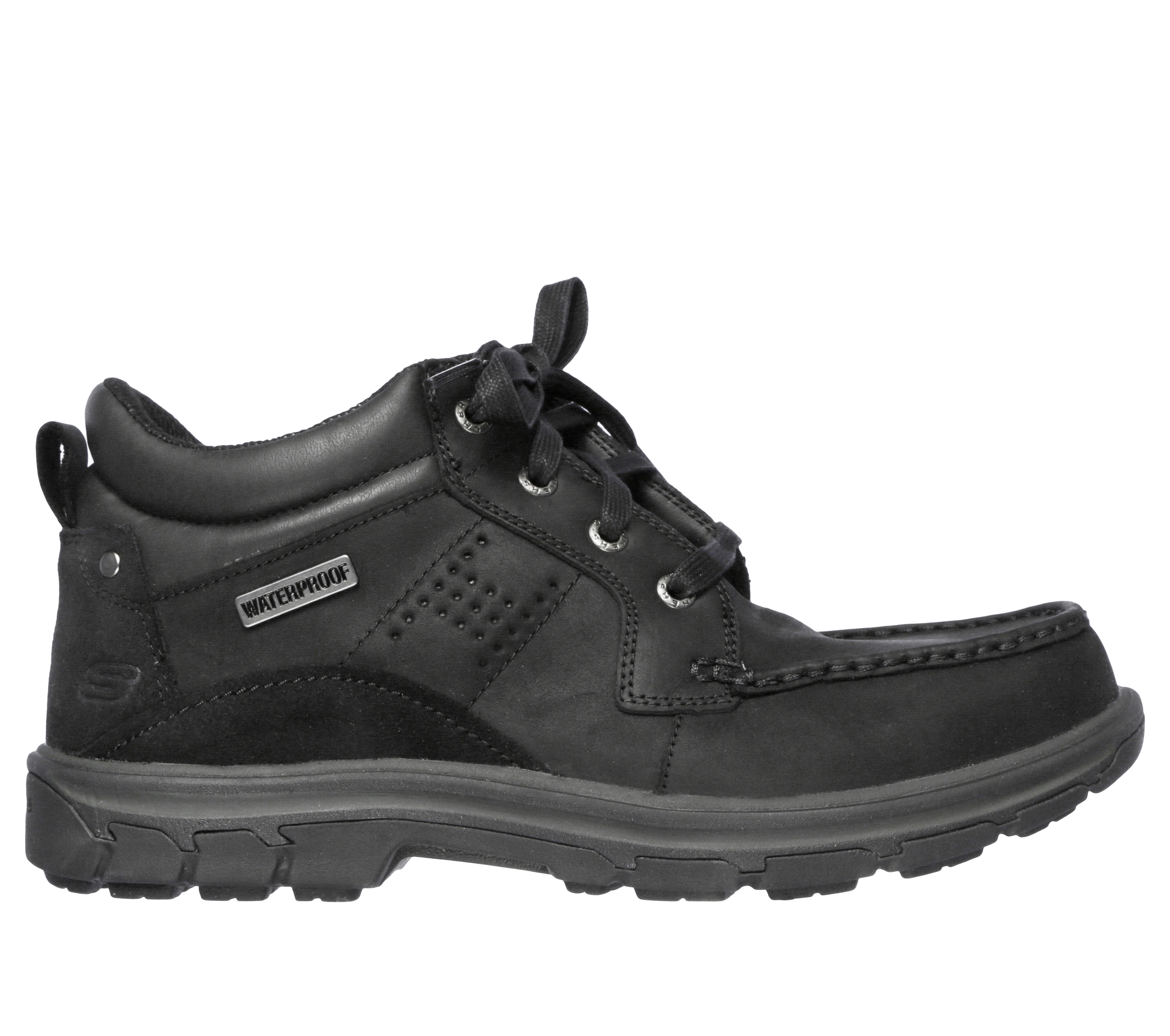 skechers men's segment melego leather chukka waterproof boot