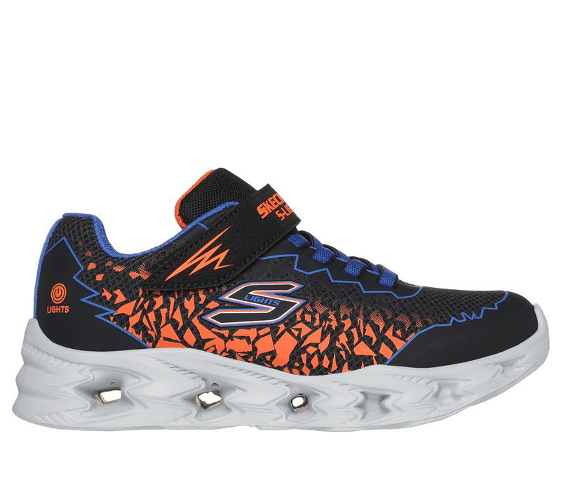 Blue and orange skechers cheap