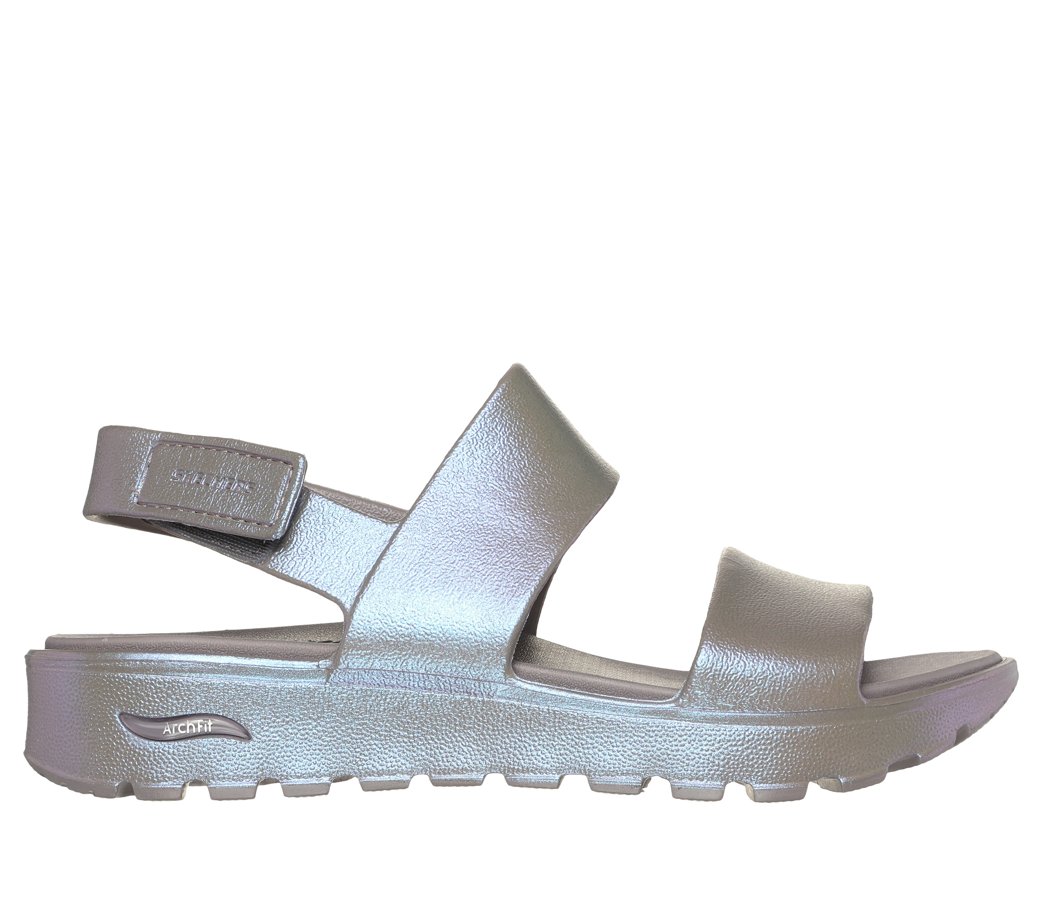Shop the Foamies Arch Fit Footsteps Shiny Chic SKECHERS CA