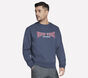 Skech-Sweats NY Crew, GRIS ANTHRACITE / BLEU MARINE, large image number 2