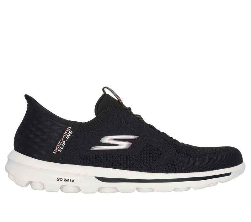 Skechers Slip-ins: GO WALK Travel - Milan, NOIR / ROSE, largeimage number 0