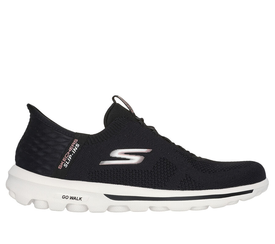 Skechers Slip-ins: GO WALK Travel - Milan, NOIR / ROSE, largeimage number 0