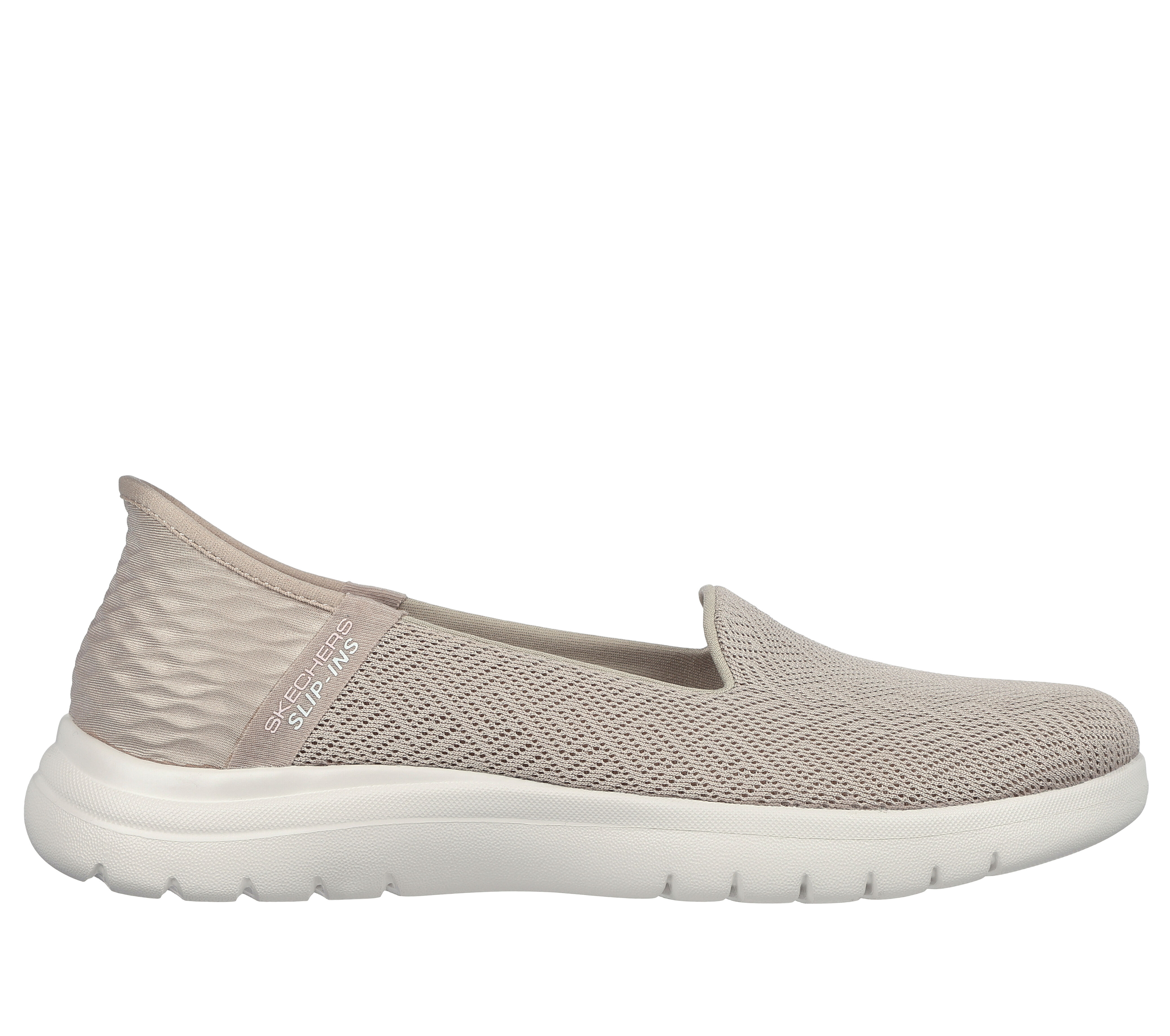 Skechers Women s Slip ins On the GO Flex Astonish Sneaker in Taupe Size 8.5 Medium Width Machine Washable