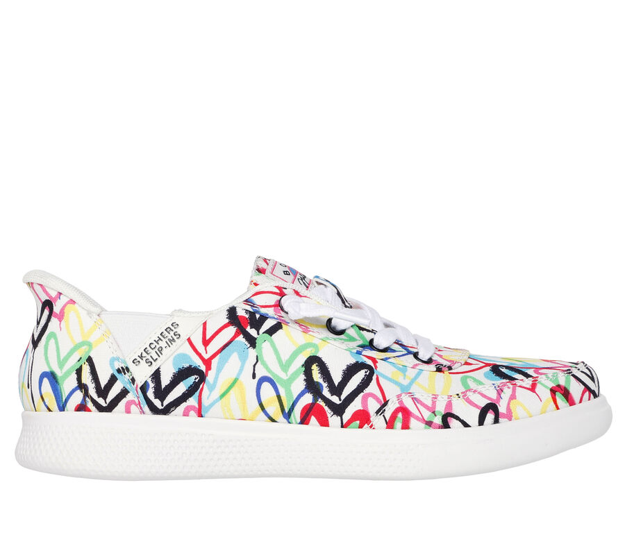 Skechers Slip-ins: BOBS Skip Cute - Gold Motive, WHITE / MULTI, largeimage number 0