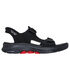 Skechers Slip-ins: GO WALK 7 Sandal - Ken, NOIR / ROUGE, swatch