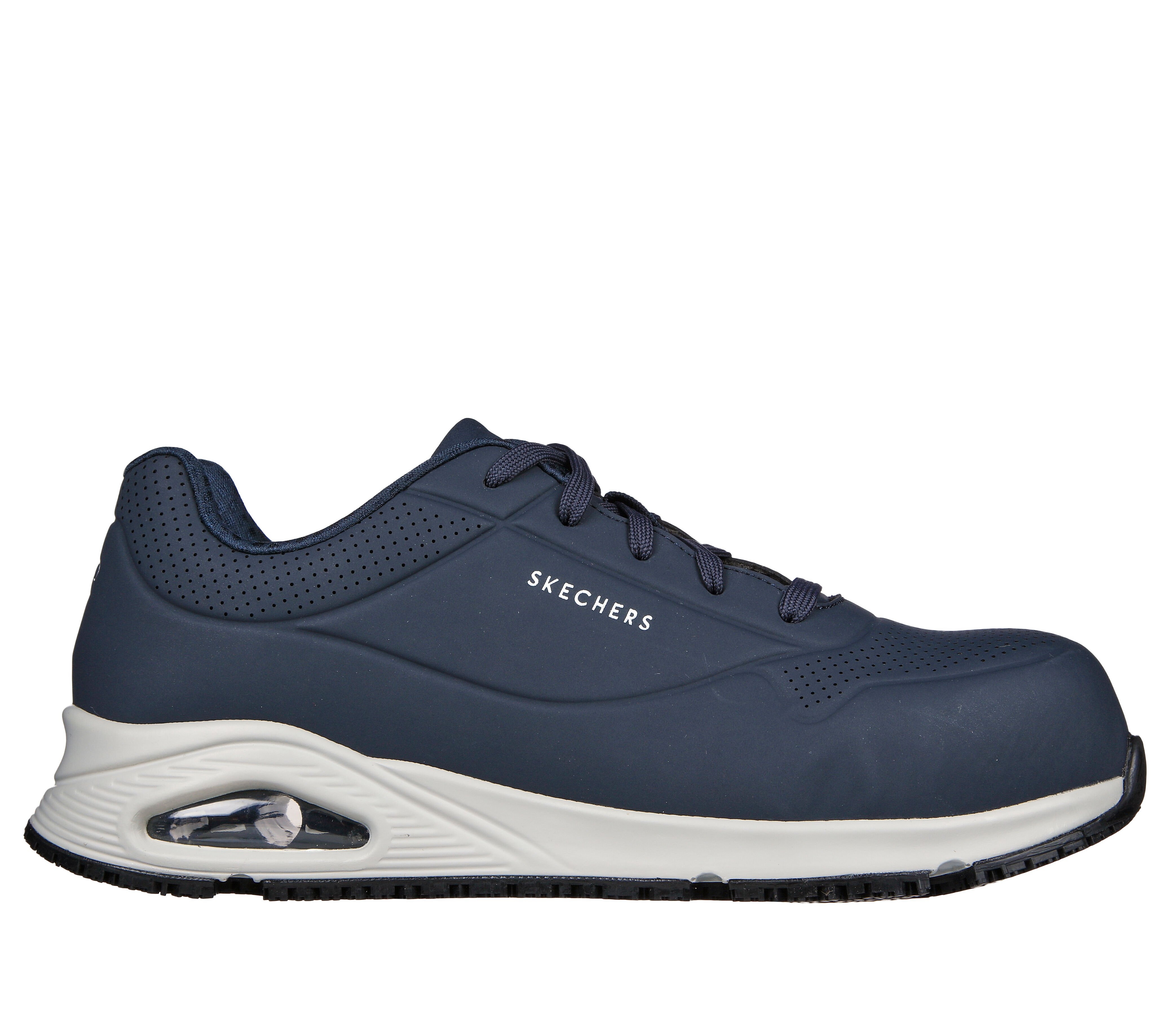 Navy sales blue skechers