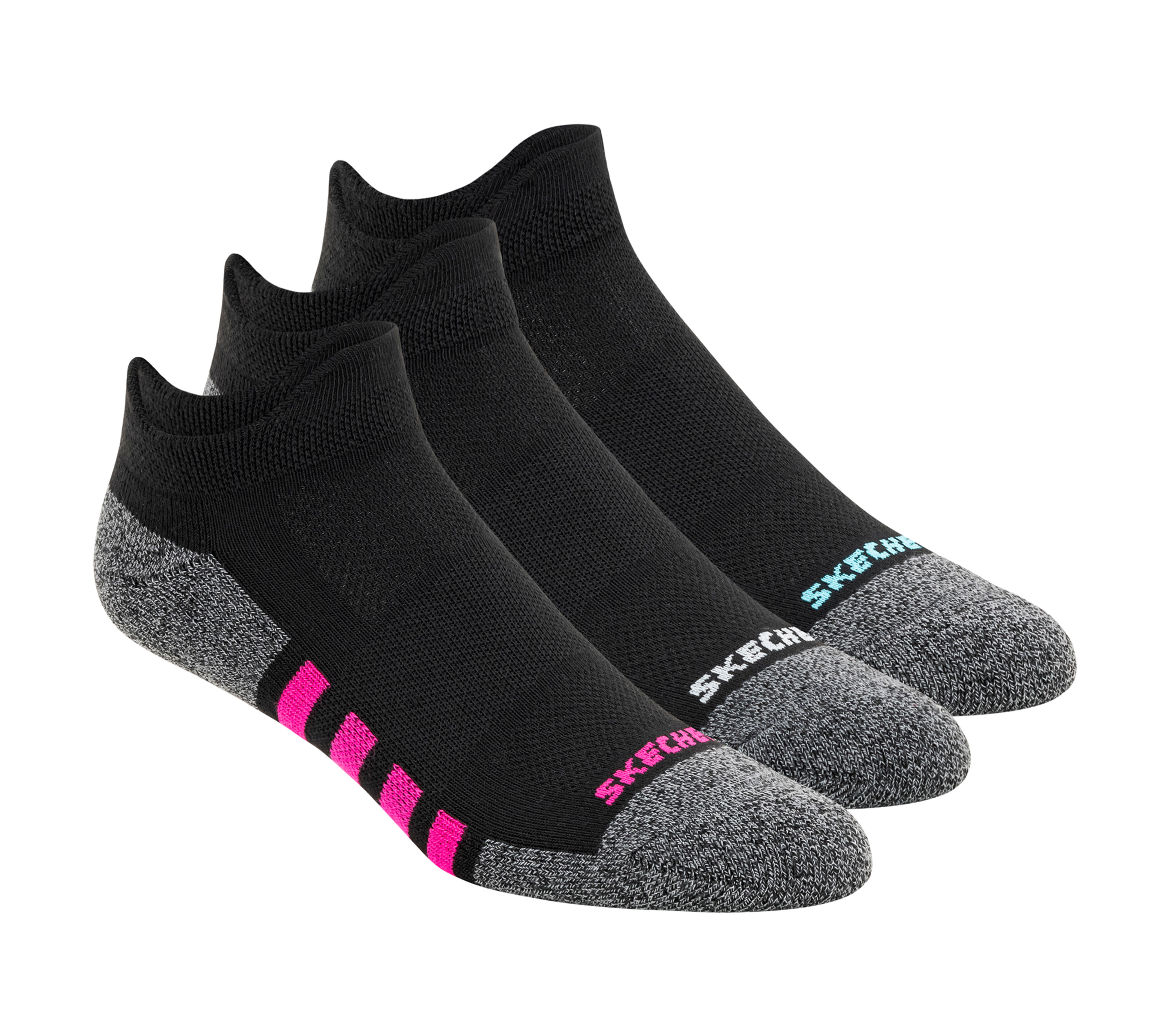 Black skechers socks clearance