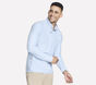 GO DRI All Day 1/4 Zip, WHITE / BLUE, large image number 2