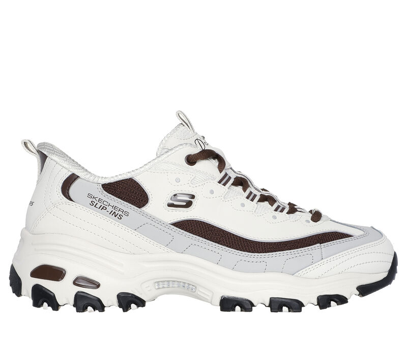 Skechers Slip-ins: D'Lites - Smooth Nostalgia, OFF WHITE / BROWN, largeimage number 0