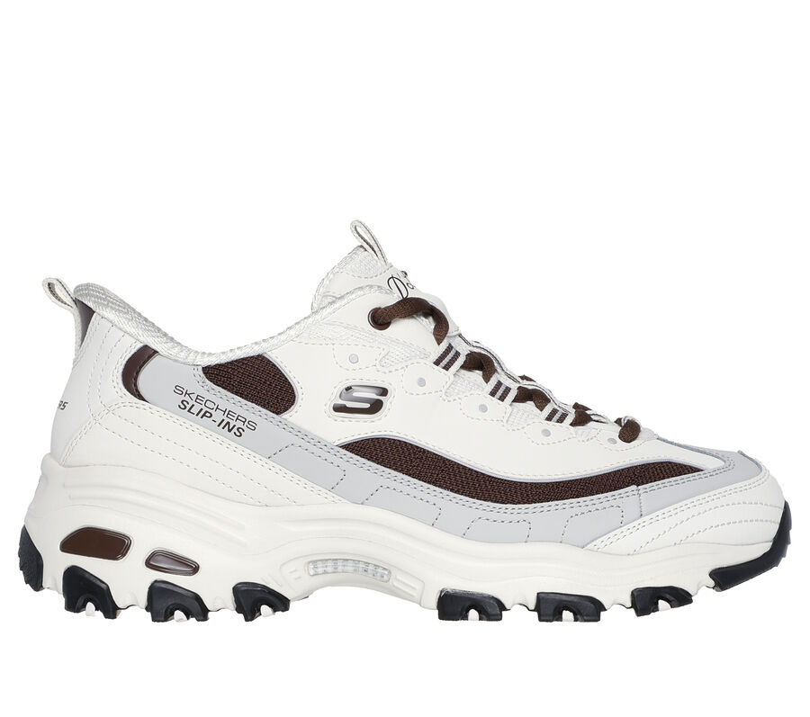 Skechers Slip-ins: D'Lites - Smooth Nostalgia, OFF WHITE / BROWN, largeimage number 0