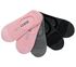 5 Pack Microfiber Liner Socks, ROSE, swatch