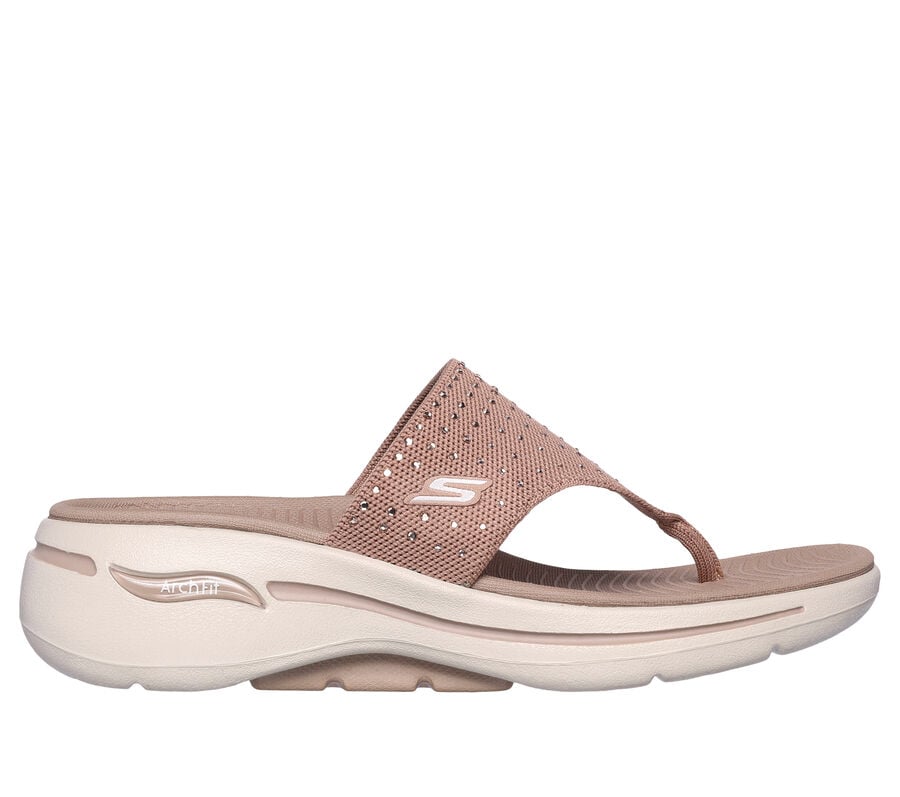 GO WALK Arch Fit Sandal - Glam City, TAUPE, largeimage number 0