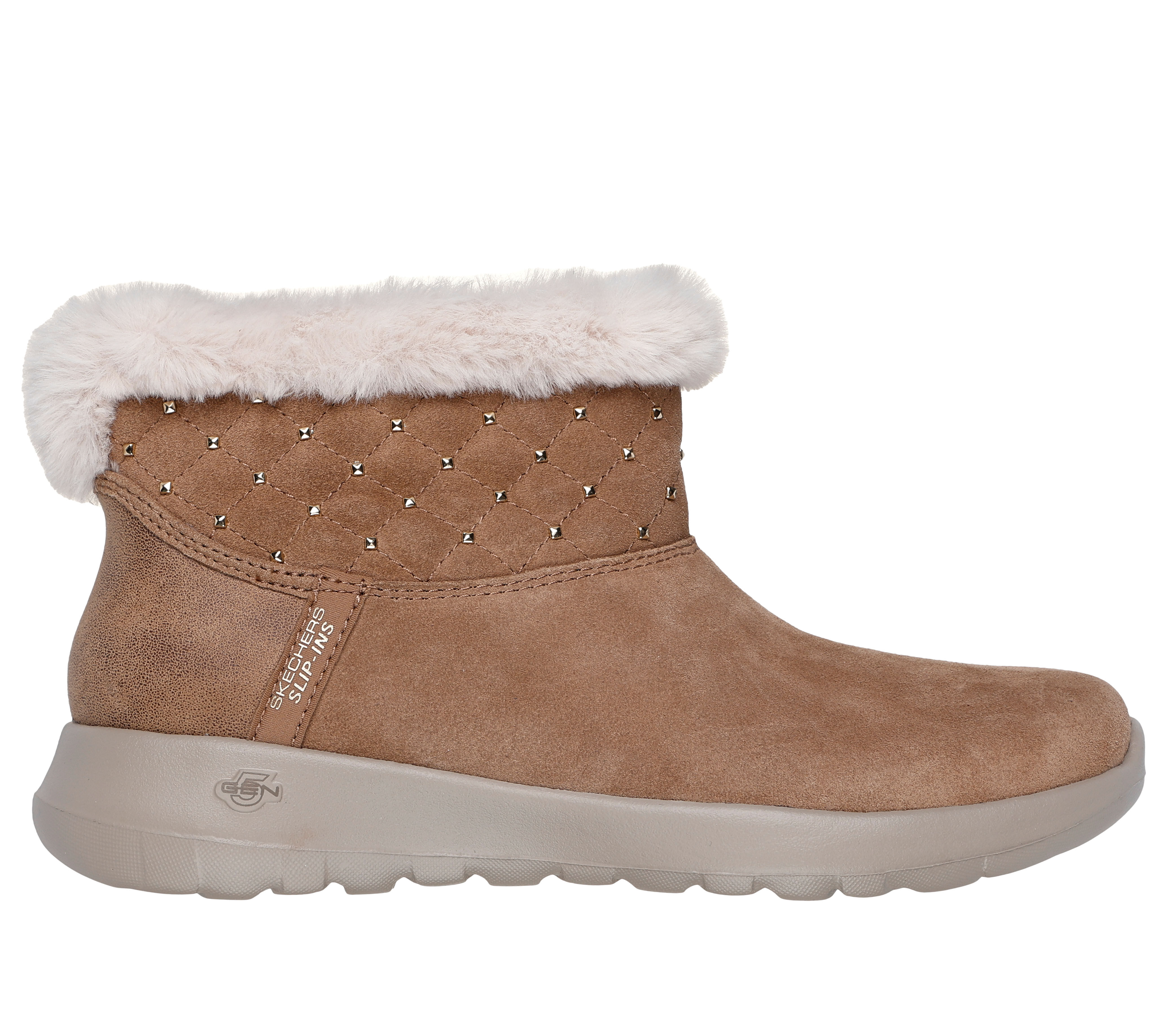 Skechers womens Hands Free Slip ins On the go Joy Cozy Shimmer Ankle Boot