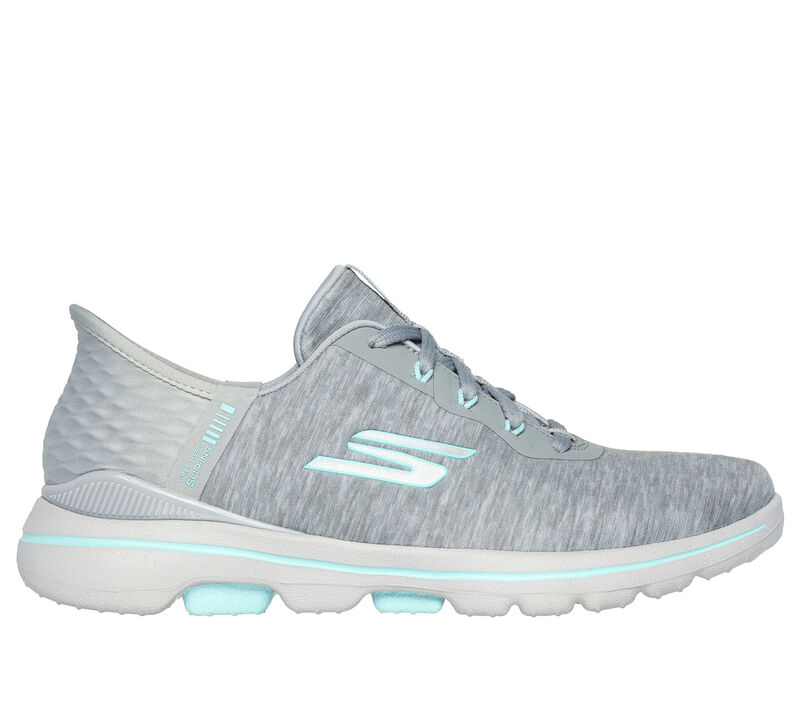 Skechers Slip-ins: GO GOLF WALK 5 - Slip-Ins, GRIS / AQUA, largeimage number 0