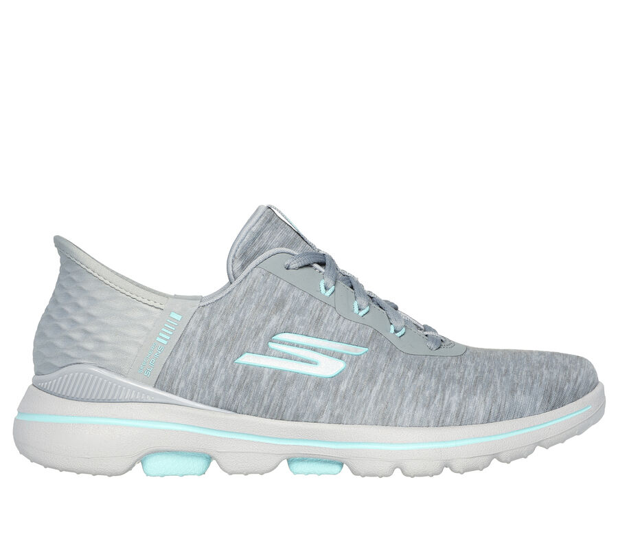 Skechers Slip-ins: GO GOLF WALK 5 - Slip-Ins, GRIS / AQUA, largeimage number 0
