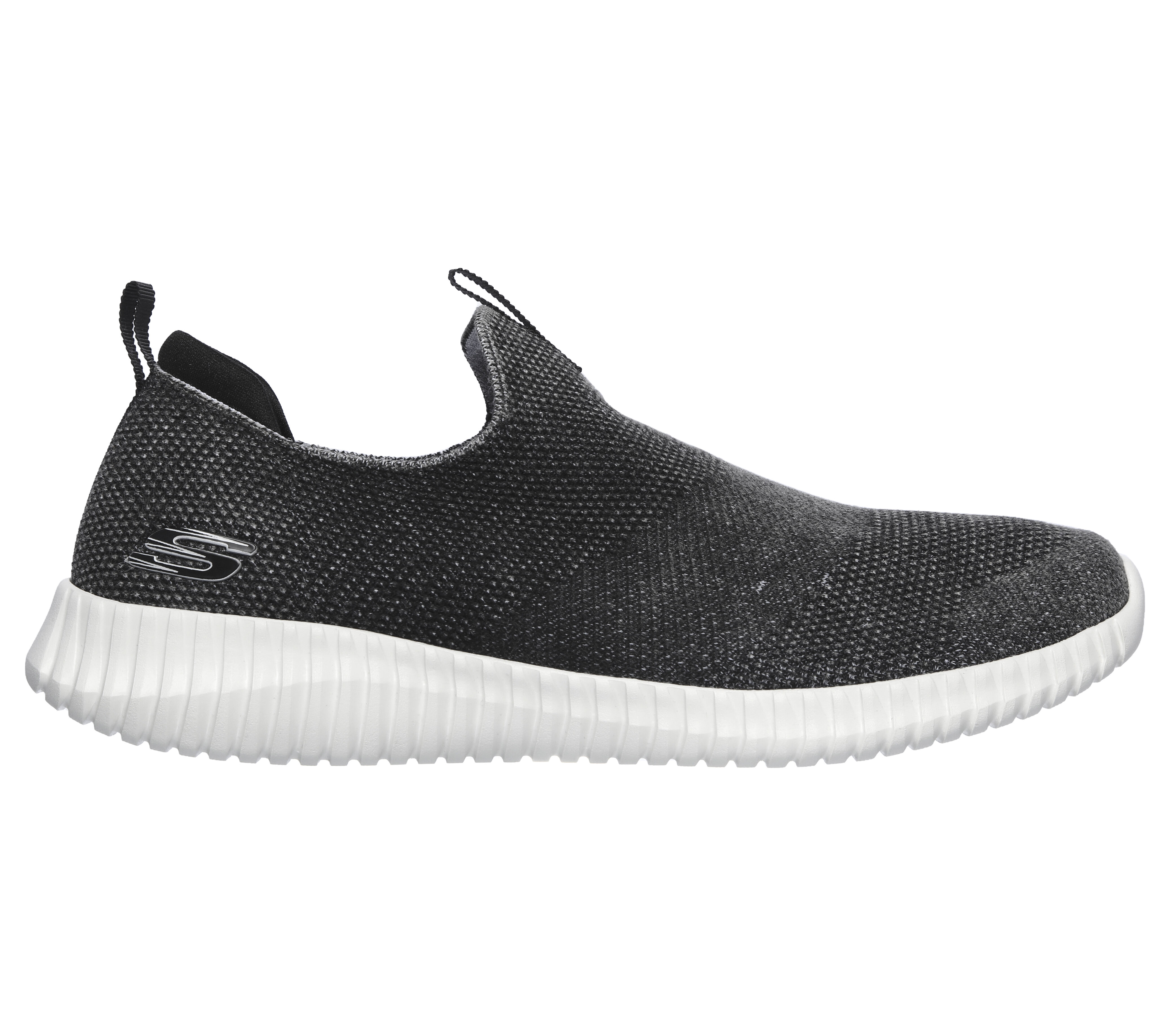 skechers black shoes without laces