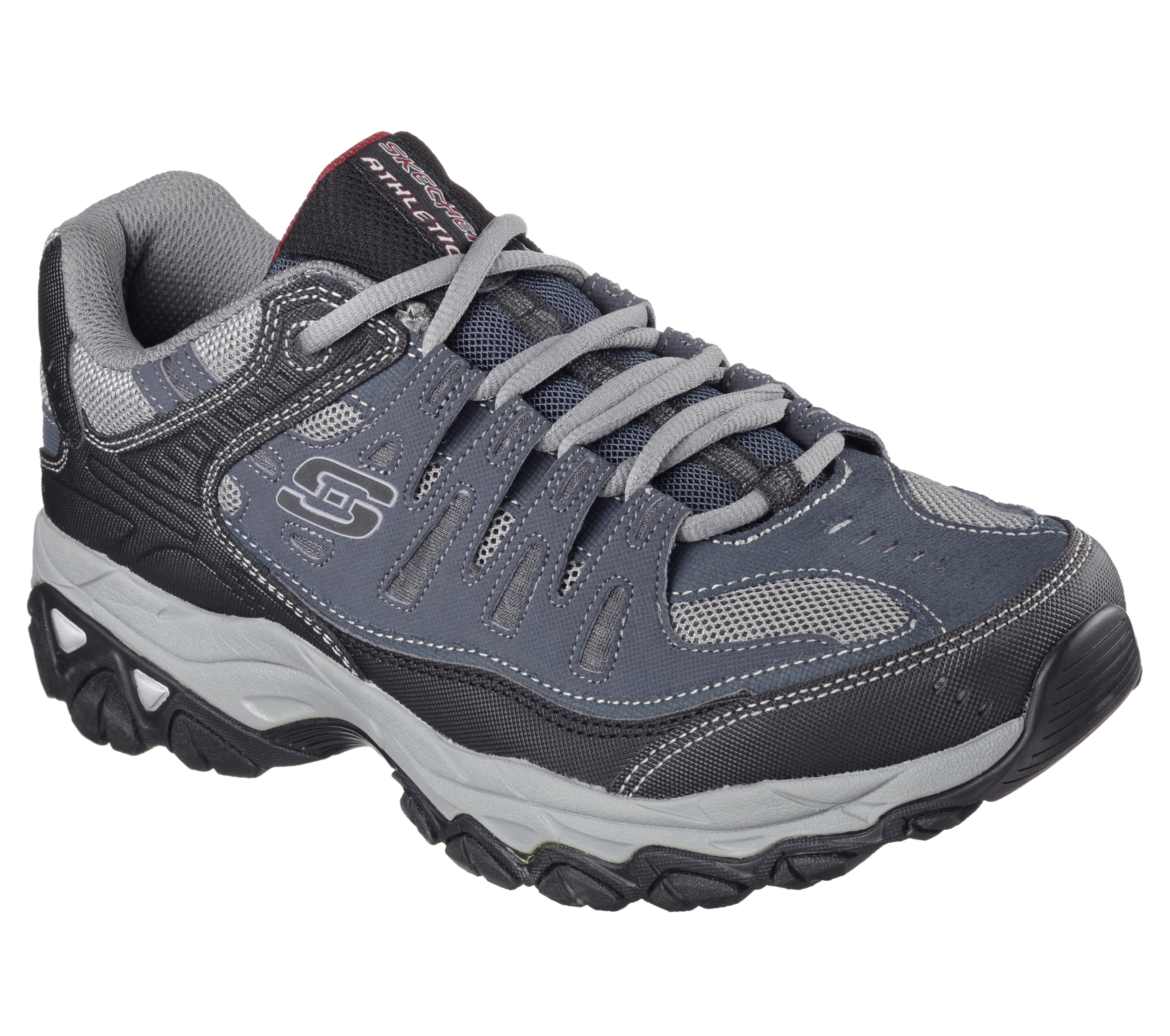 Navy skechers memory foam hot sale