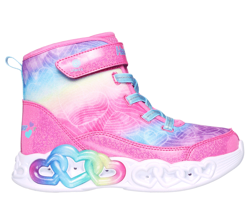 Skechers heart discount lights pink