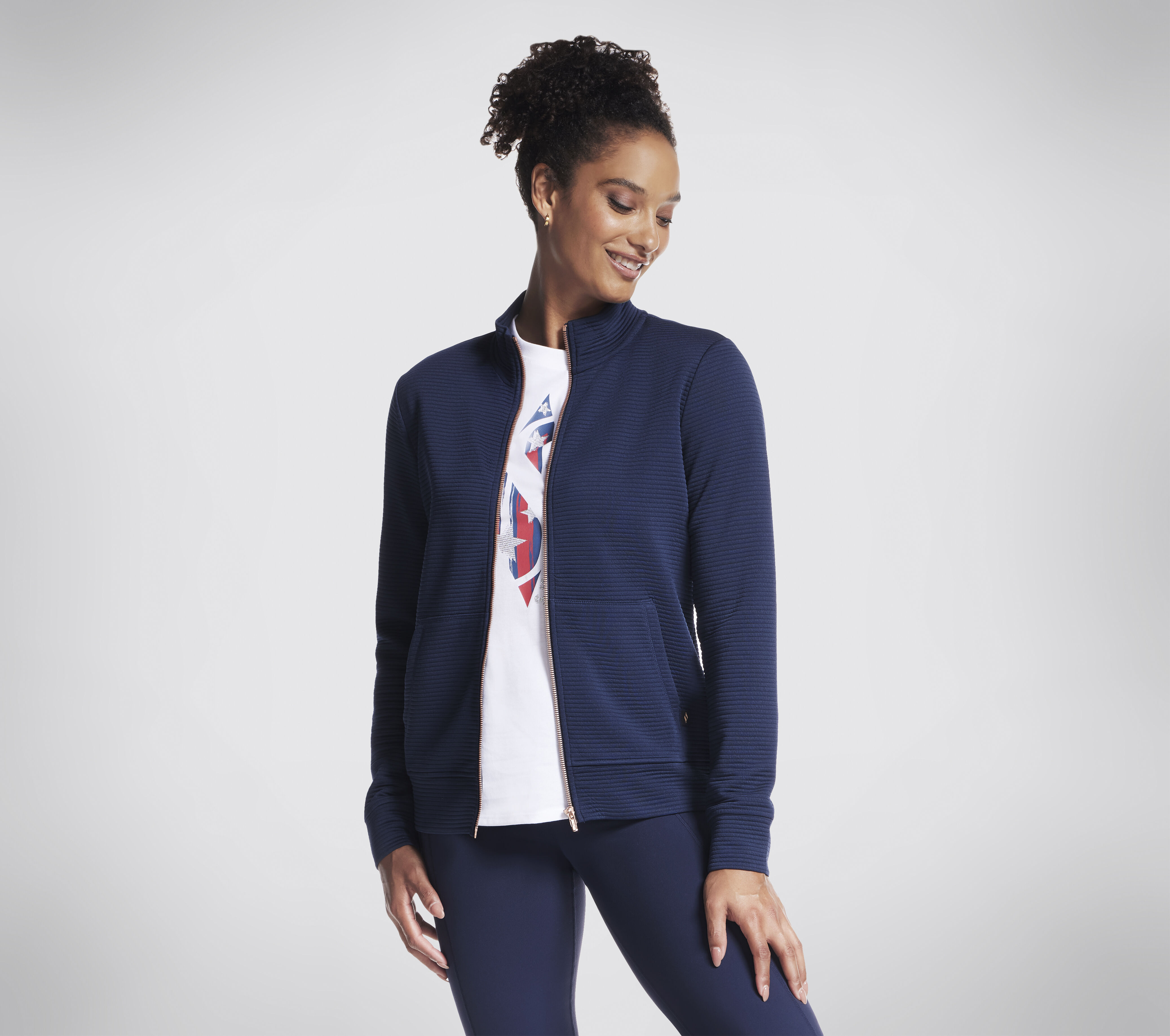 Skechers Women s The Hoodless Hoodie Gowalk Everywhere Jacket