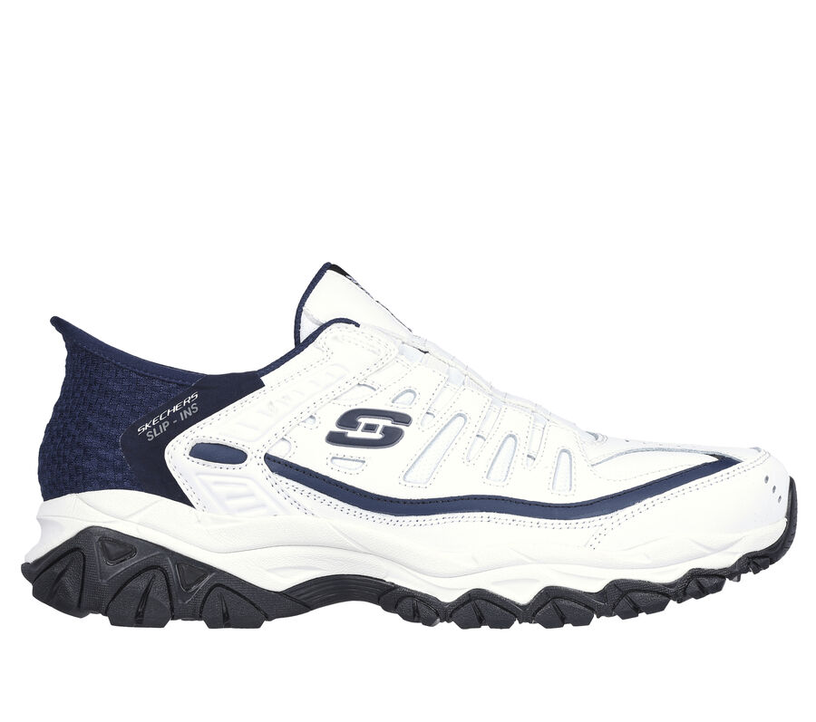 Skechers Slip-ins: After Burn - Grill Captain, WHITE / NAVY, largeimage number 0