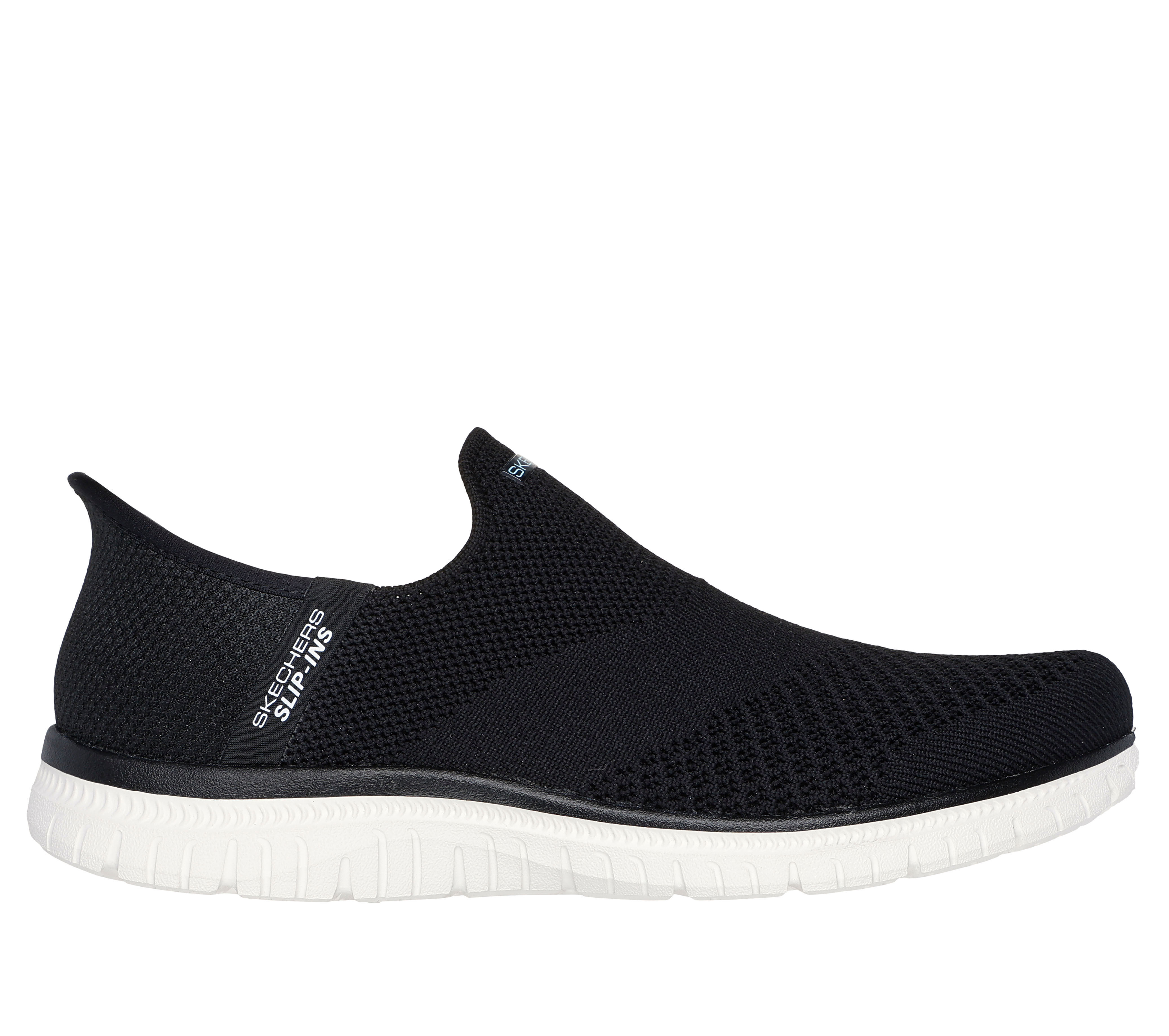 Black skechers slip on sneakers online