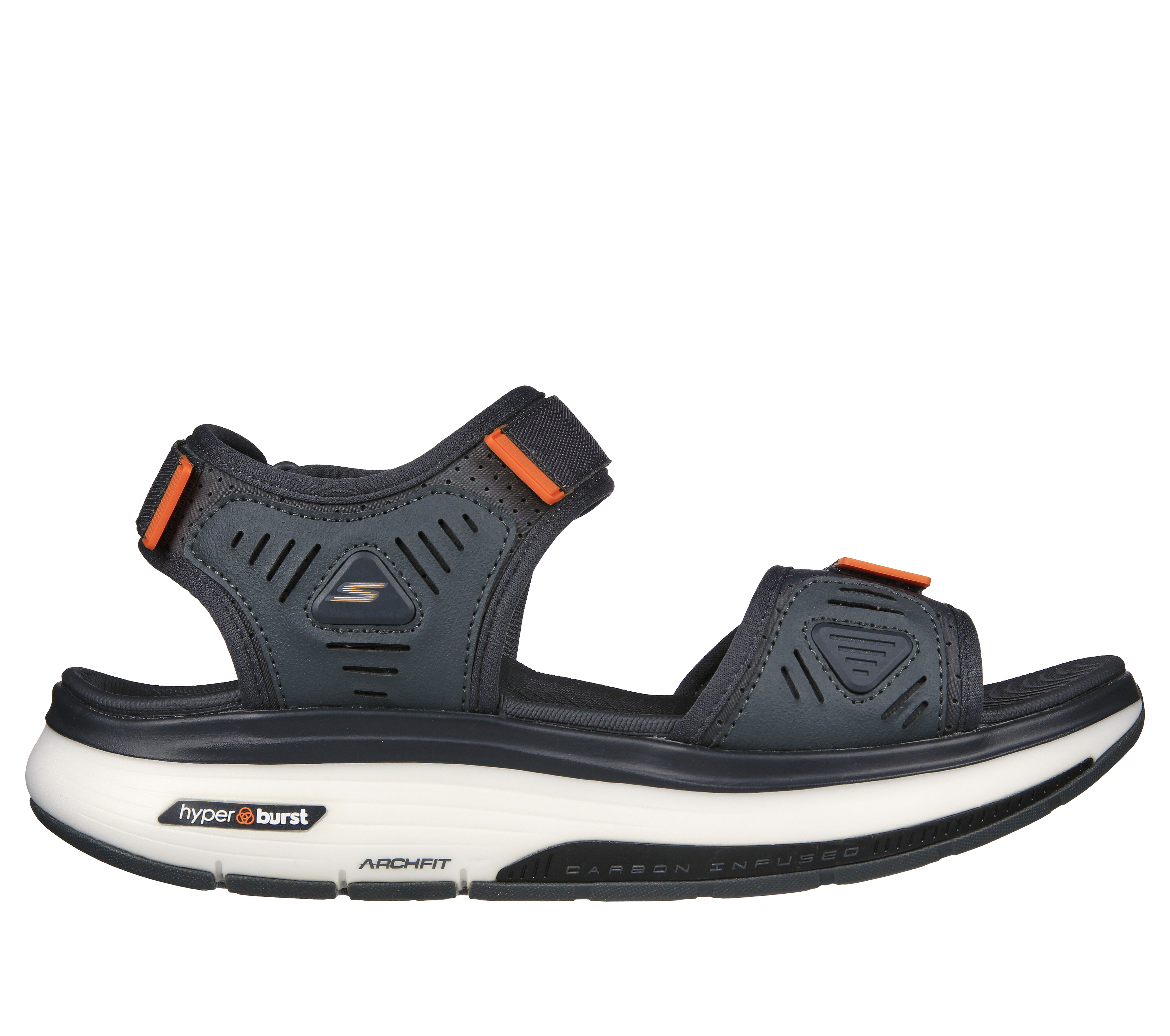 Navy blue skechers sandals hot sale