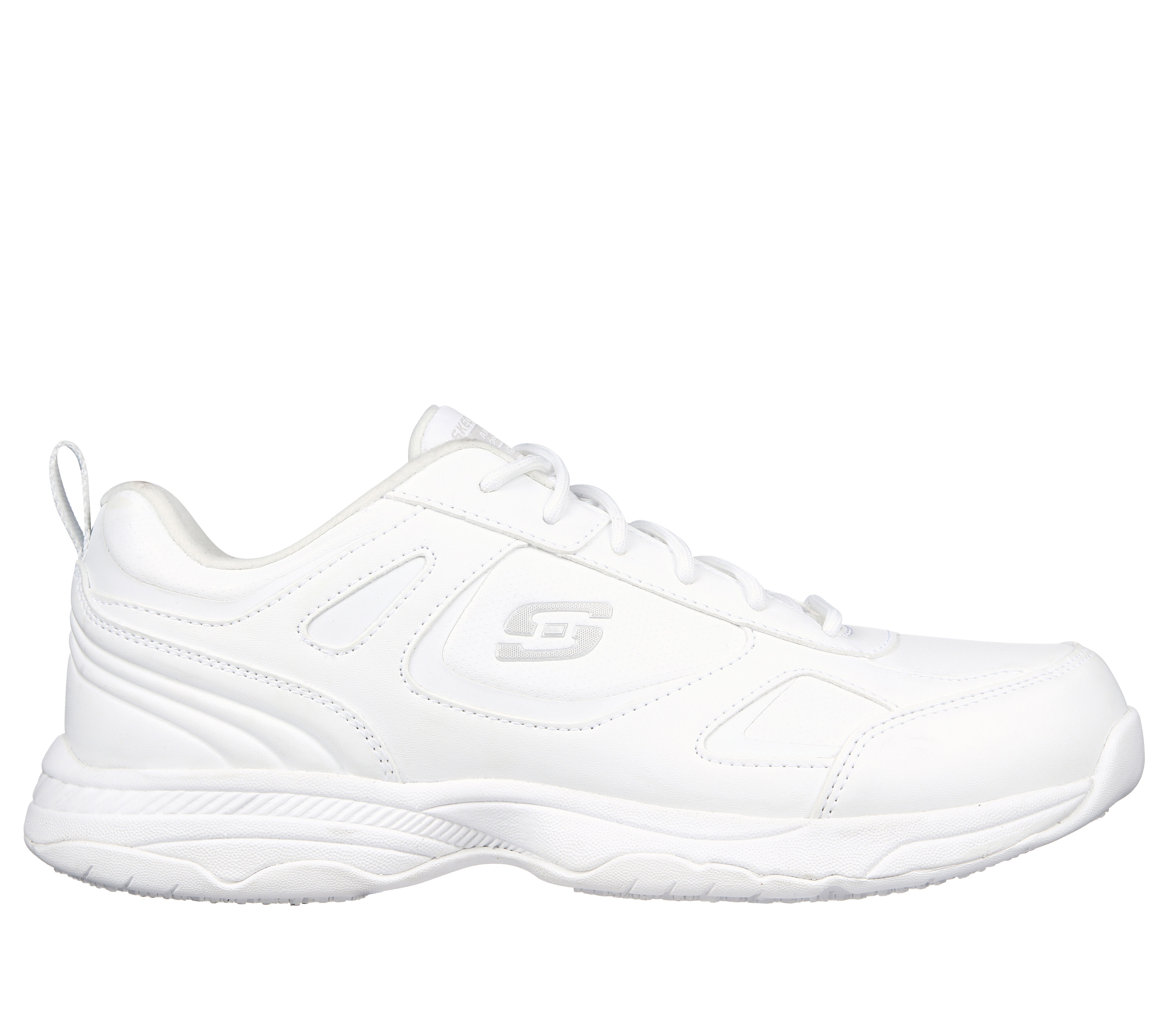 Skechers work sales white