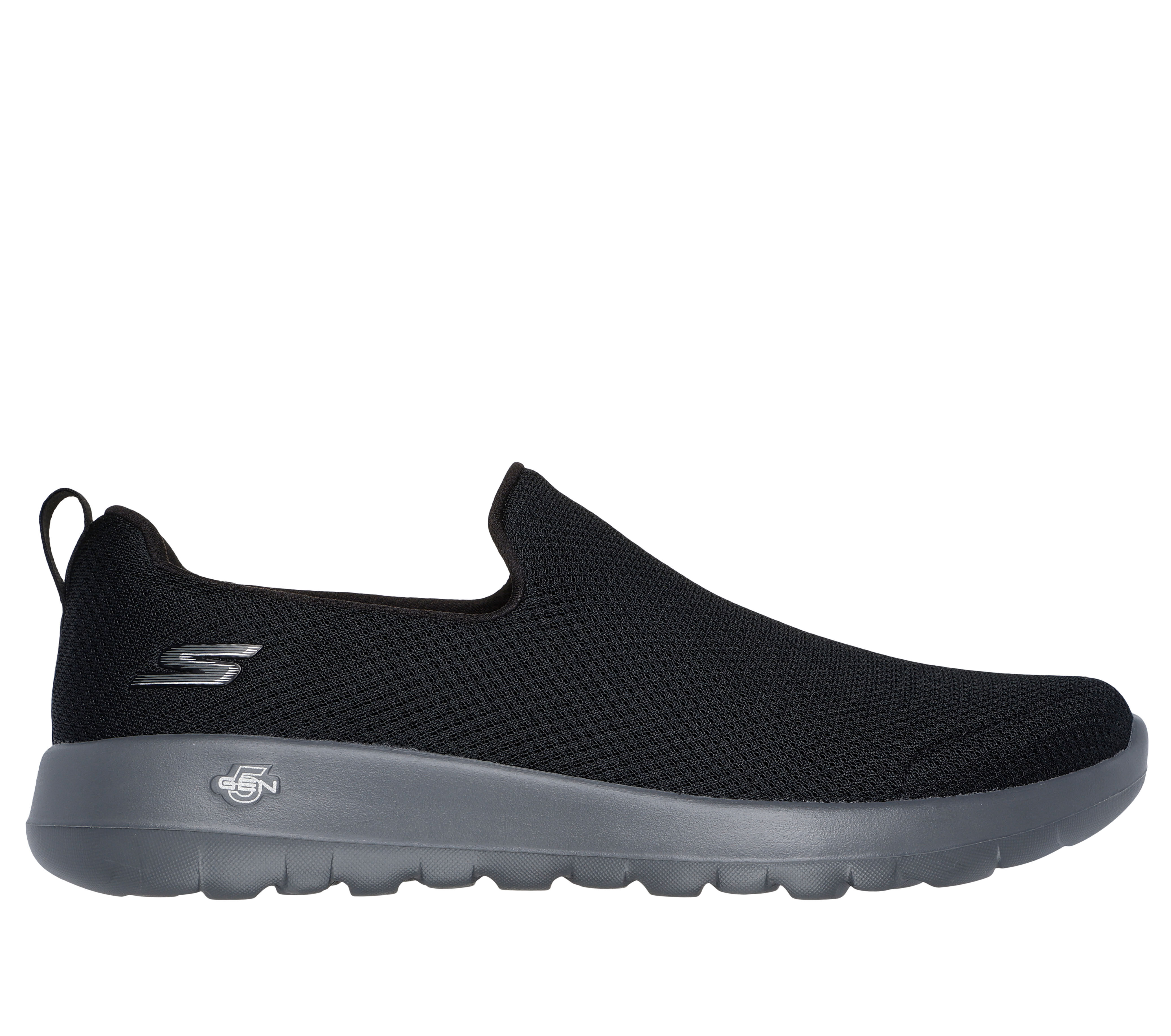Skechers Men s GO WALK Max Slip On Shoes in Black Gray Size 11.0 Vegan Medium Width Machine Washable