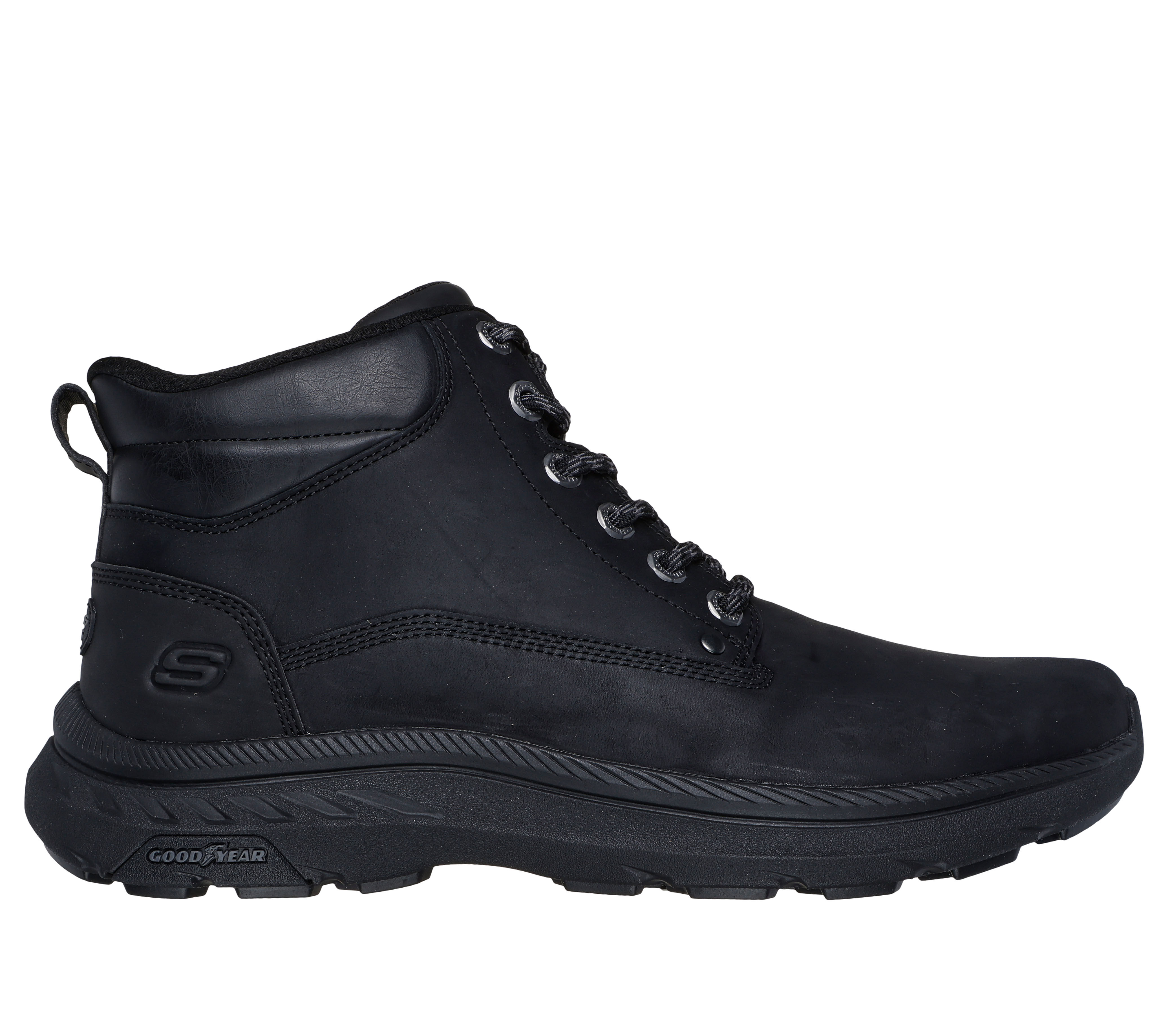 Black boots skechers hotsell