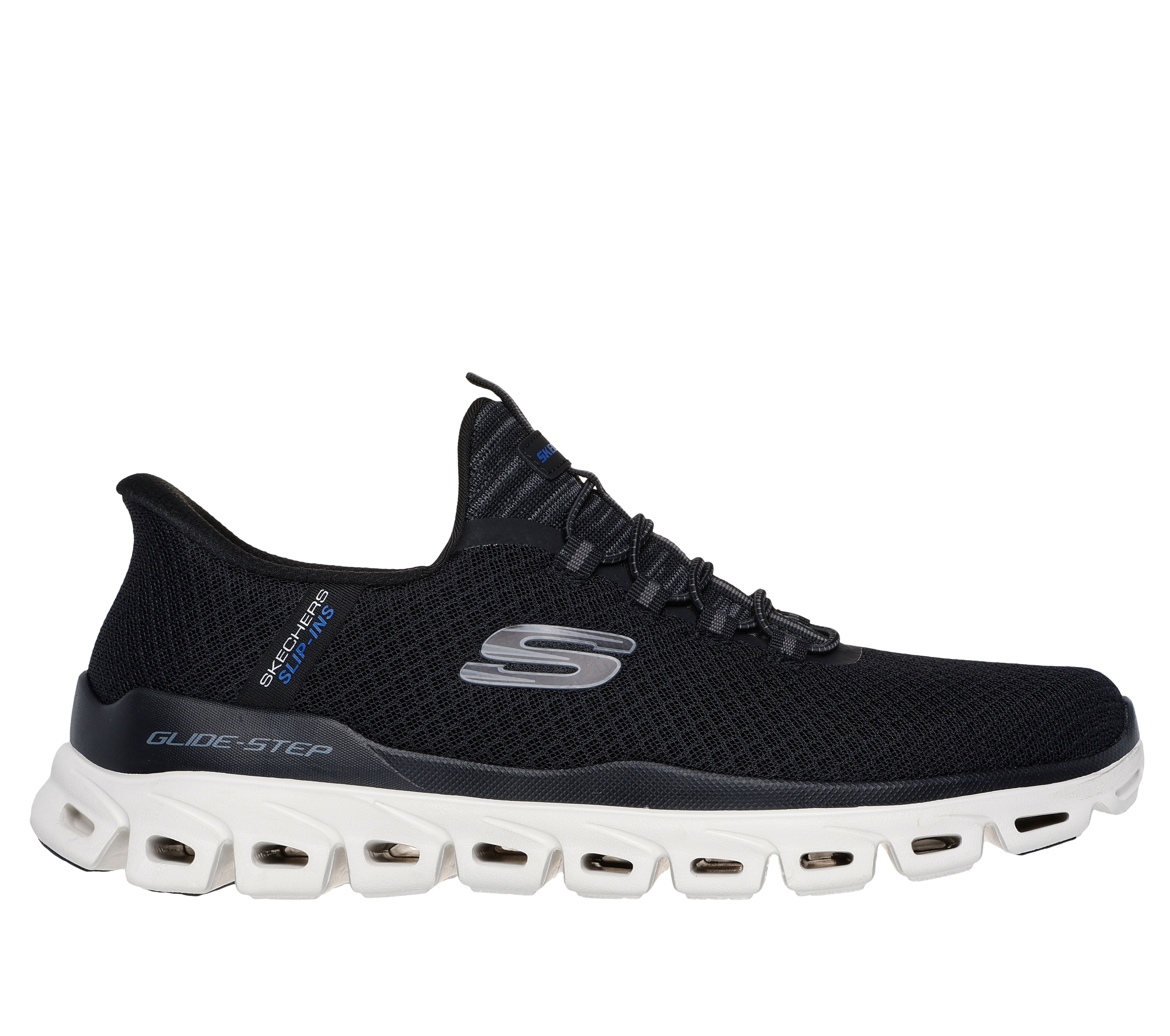 Skechers Glide Step Slip on Shoes Black US 12 Man