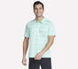 GO DRI Charge Multi Stripe Polo, TURQUOISE / GRAY, large image number 0