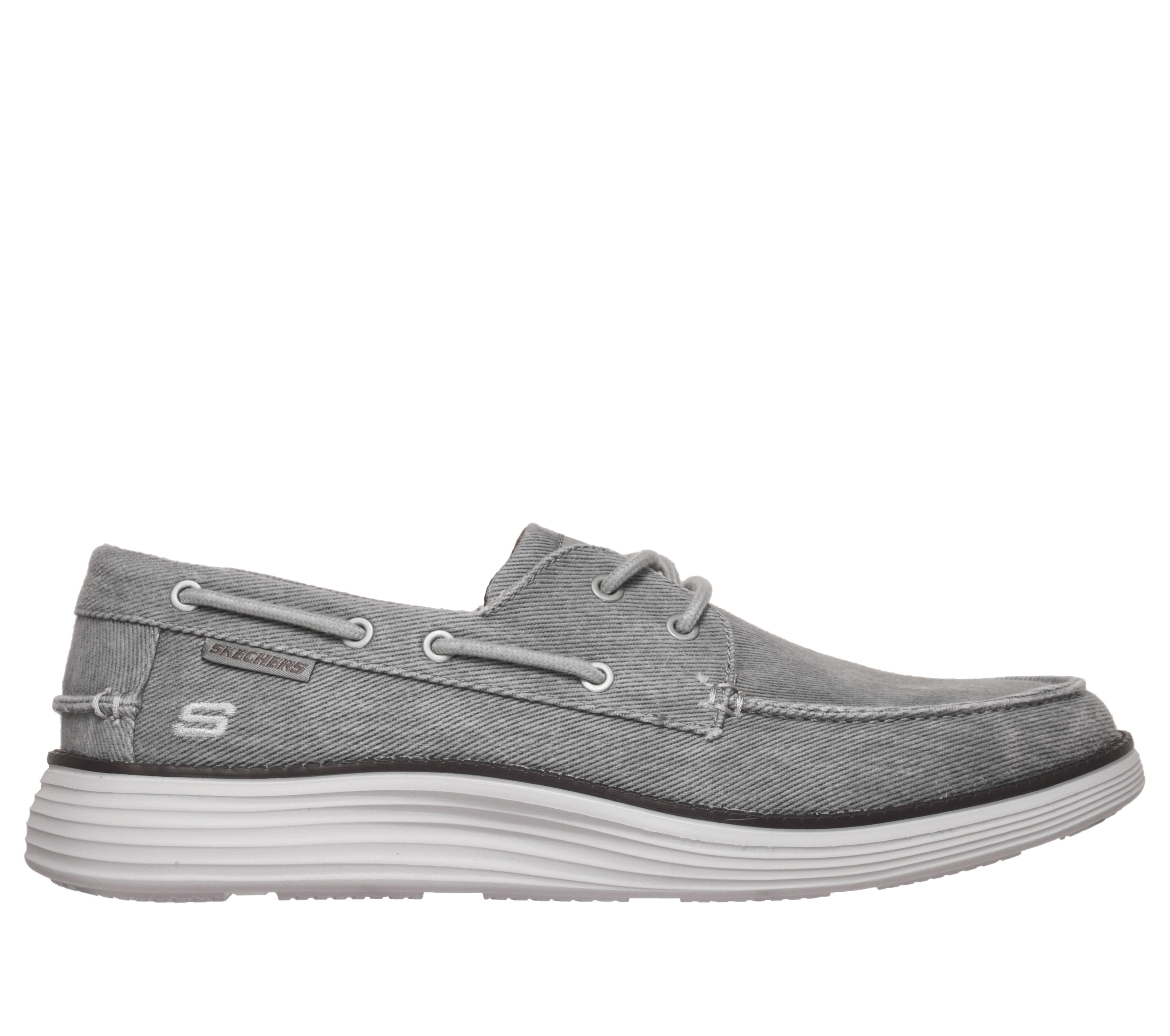Skechers men's best sale canvas boat shoes